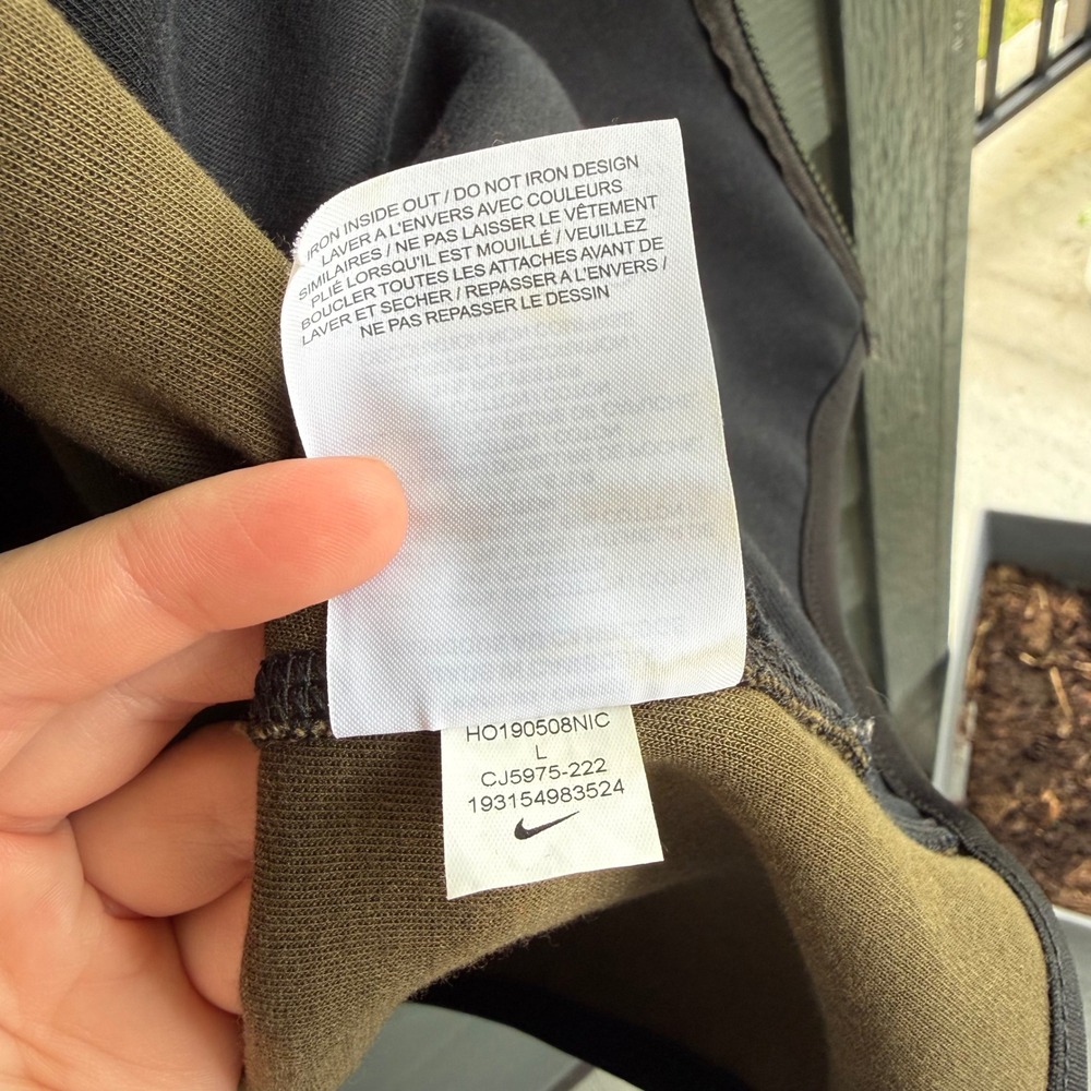 Nike Tech Fleece Camo Full Zip Hoodie Olive Brown Jacket Size Large - Picture 6 of 10